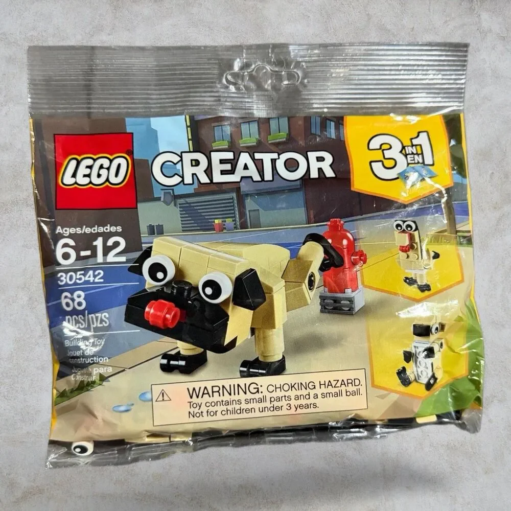 LEGO Creator 3-in-1 - 30542 - Cute Pug Polybag NEW & SEALED